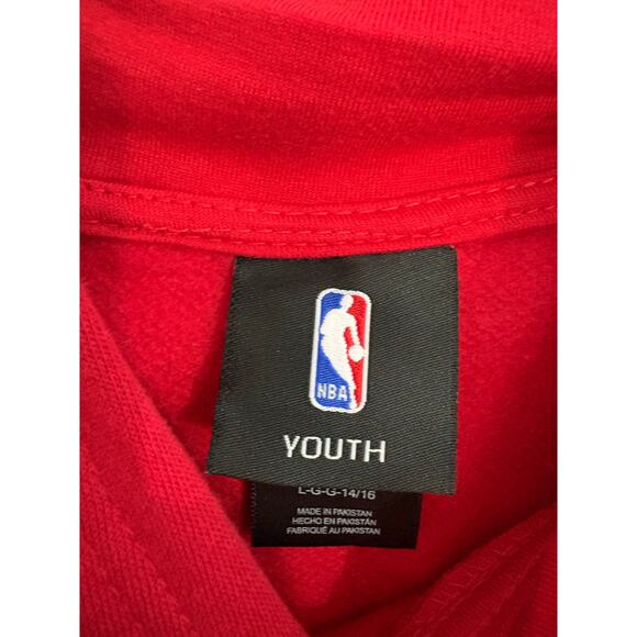 Outerstuff NBA Youth Houston Rockets Logo Hoodie Red Size Large 14-16 Basketball - Picture 8 of 8